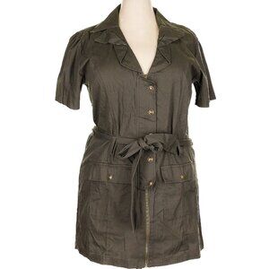 Plus Size 3X Short Trench Dress - Cherry Krave